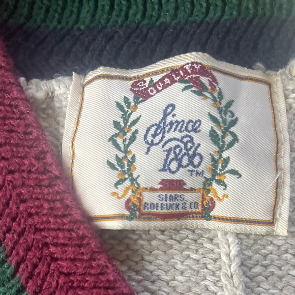 Vintage Sears Roebuck Knit Sweater Vest - Picture 4 of 4
